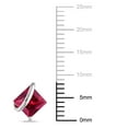 thumbnail image 2 of Tangelo 2-1/3 Carat T.G.W. Created Ruby Sterling Silver Stud Earrings, 2 of 4