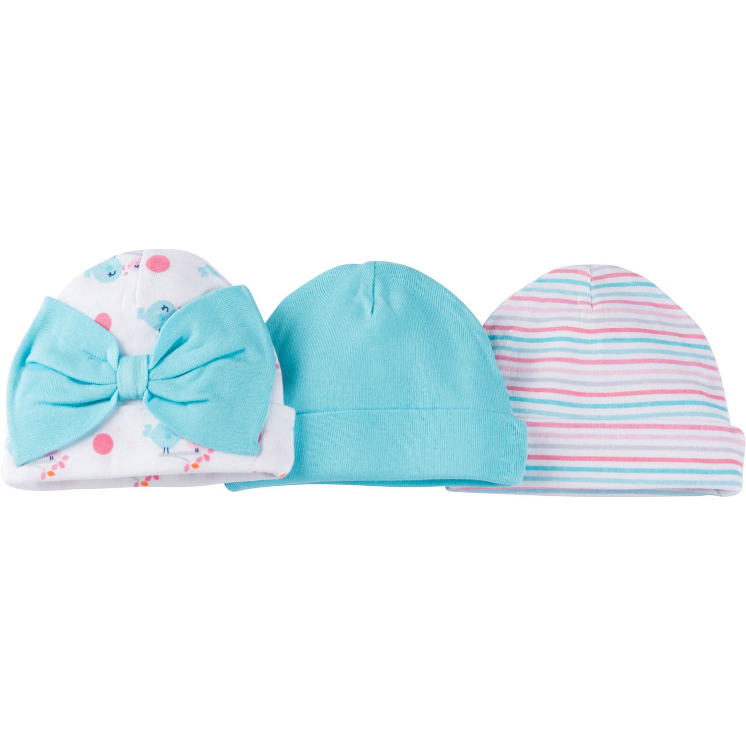 Gerber Newborn Girl’s cap- Pack of 3 | Walmart Canada