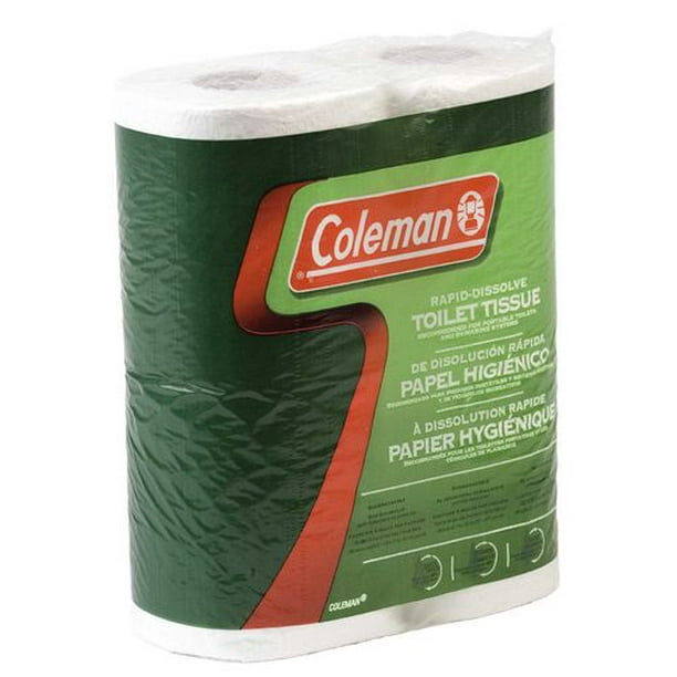 Papier de toilette biodégradable Coleman - 8 rouleaux
