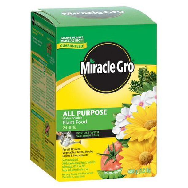 Miracle-Gro Tout usage Engrais pour plantes hydrosoluble 24-8-16 680g
