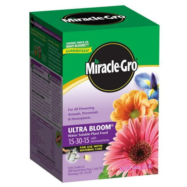 Engrais pour plantes hydrosoluble Miracle-Gro ultra Bloom 15-30-15