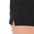 thumbnail image 5 of Short de bain taille haute noir en Tactel avec cordon de serrage pour femme Krista Plus, 5 of 5