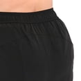 thumbnail image 4 of Short de bain taille haute noir en Tactel avec cordon de serrage pour femme Krista Plus, 4 of 5