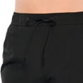thumbnail image 3 of Short de bain taille haute noir en Tactel avec cordon de serrage pour femme Krista Plus, 3 of 5