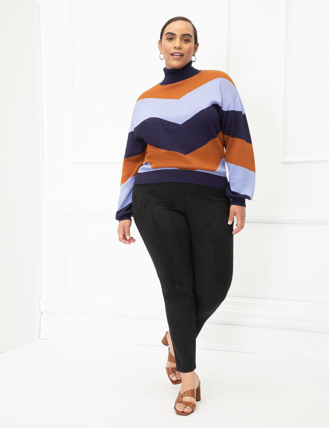 ELOQUII Elements Legging en faux suède