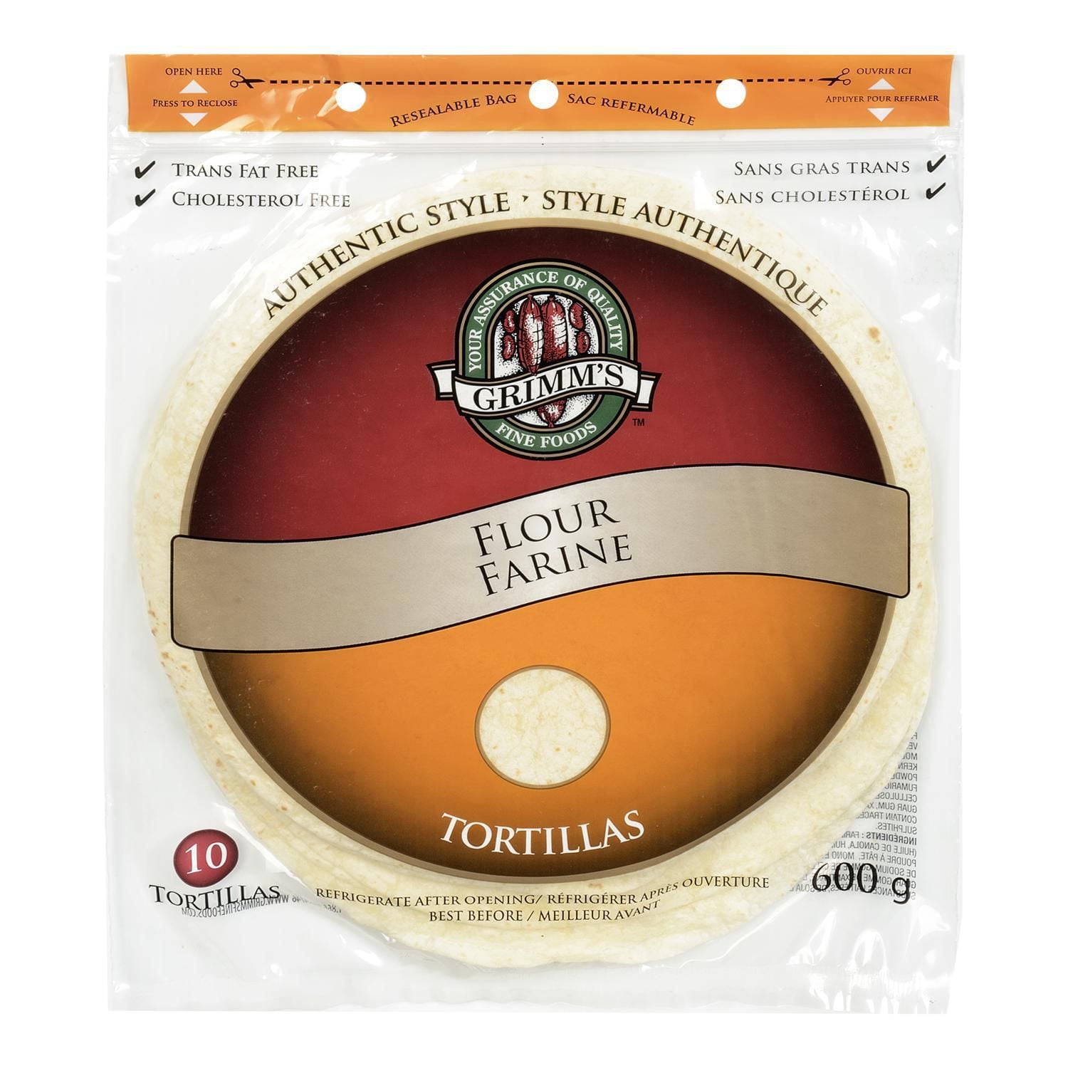 Grimm's 10" Original Tortillas Walmart Canada