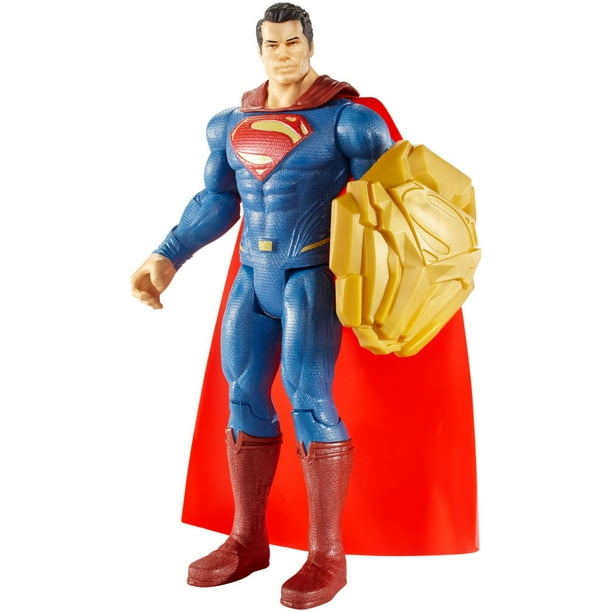 Figurine articulée Superman Combat au bouclier de la série L’Aube de la Justice de Batman v Superman