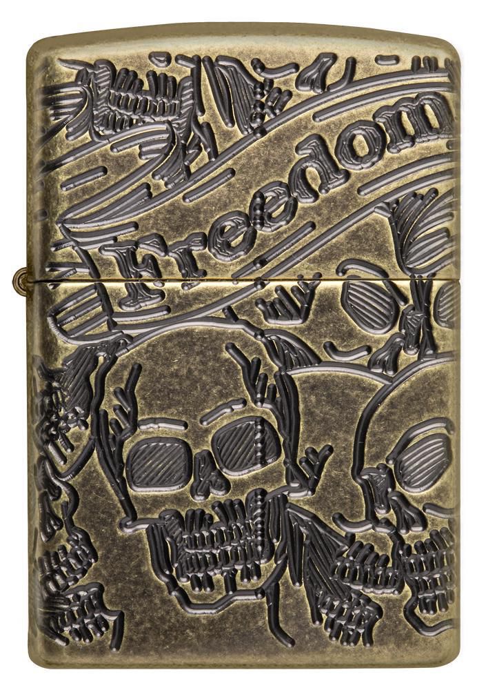 Zippo Freedom Skull Design (49035) - Walmart.ca