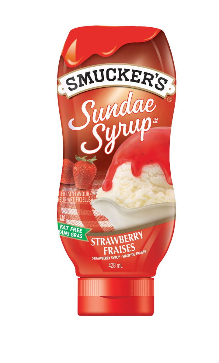 Smucker's Sundae Syrup Strawberry Flavoured Syrup 428mL Walmart Canada
