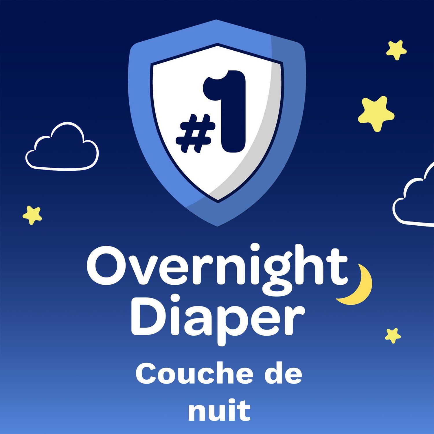 Huggies Overnites Nighttime Baby Diapers, Sizes: 3-7 | 36-66Count, Sizes 3-7 | 36-66 Count