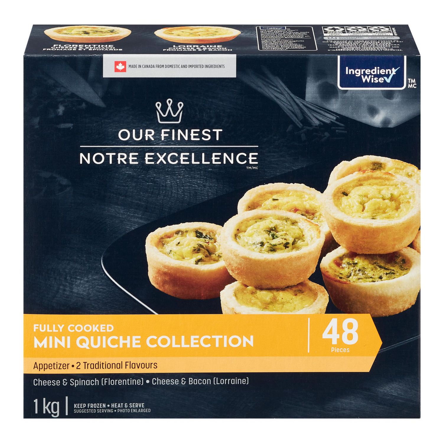 Our Finest Mini Quiche Appetizer Collection | Walmart Canada
