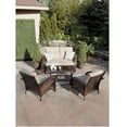thumbnail image 1 of Sienna 4PC Wicker Patio Set, Taupe, 1 of 3