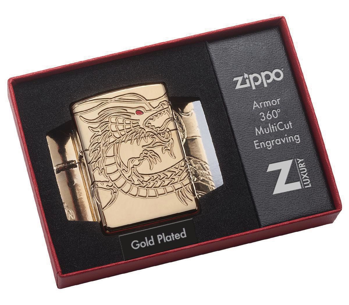 Zippo Gold Plated Chinese Dragon (29265)