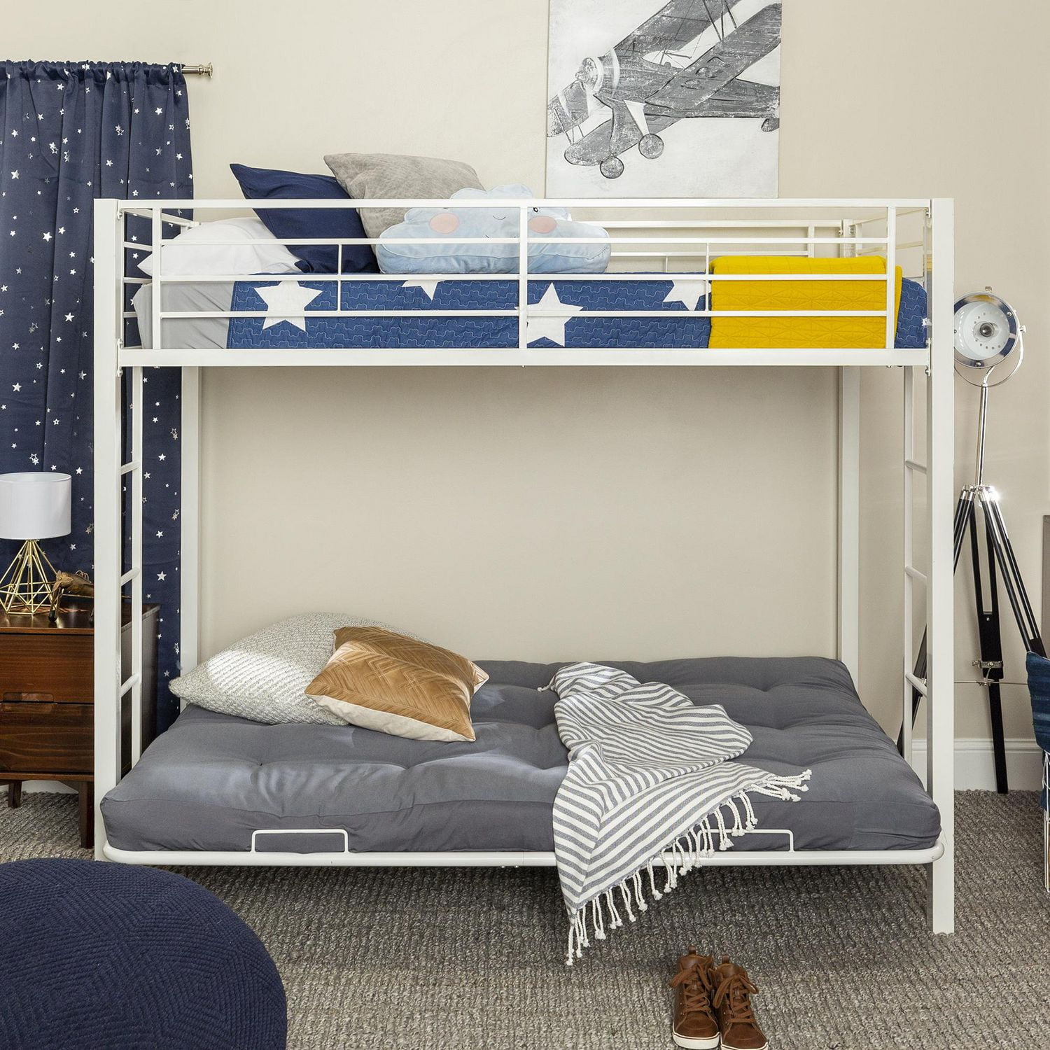 Walmart futon bunk on sale bed with mattress