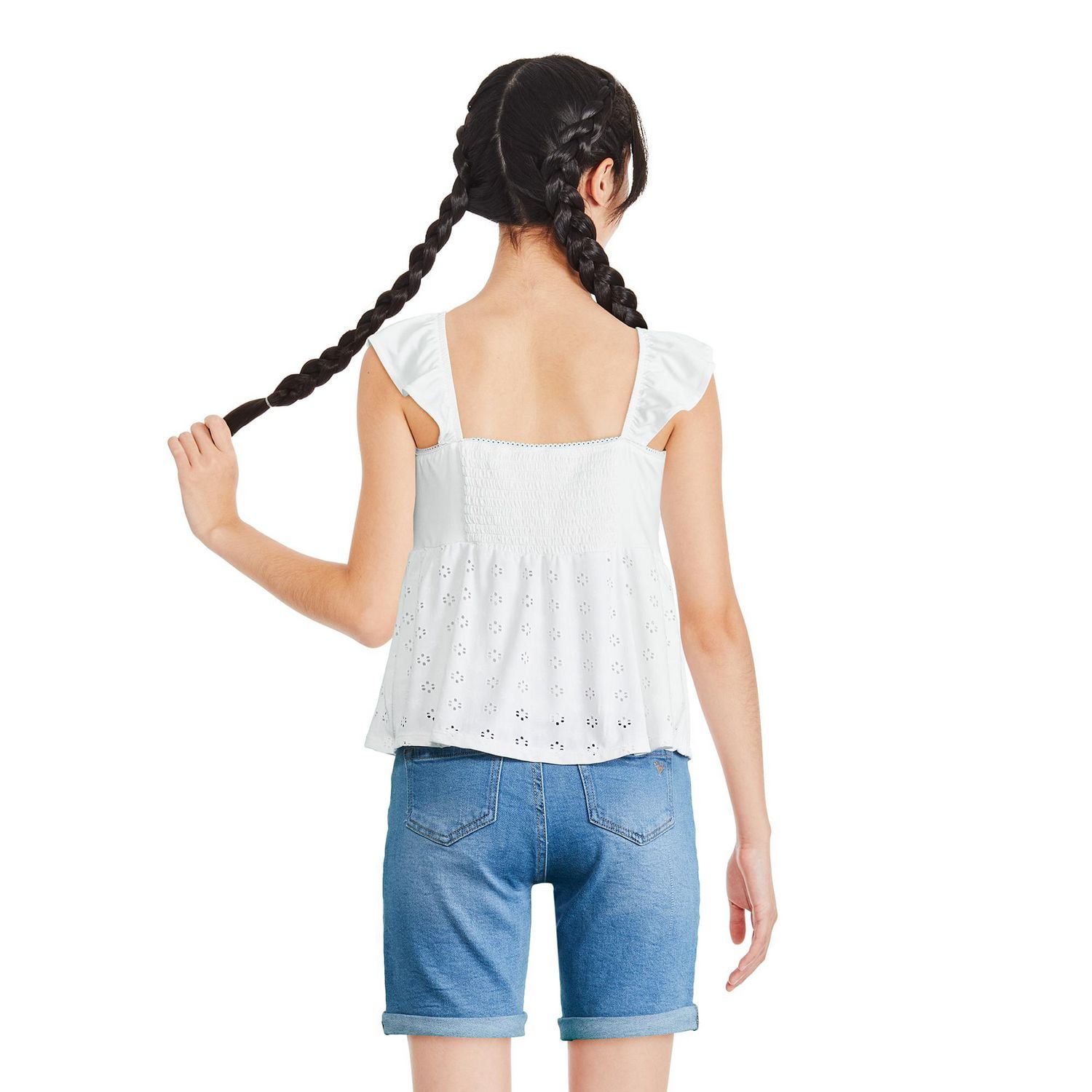 Haut à œillets style nuisette Justice pour filles