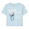 thumbnail image 3 of Disney Women's Stitch Cropped Tee, 3 of 3