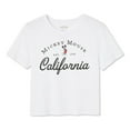thumbnail image 3 of Disney Women's Mickey Mouse Cropped Tee, 3 of 3