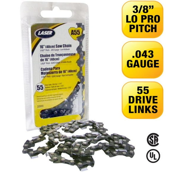 LASER Saw Chain 3/8LP-043 55 Drive Links