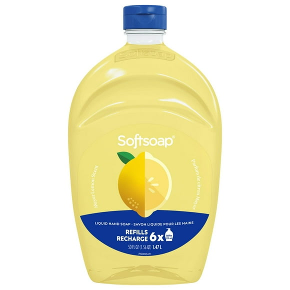 Softsoap Limited Edition Liquid Hand Soap, Seasonal Hand Soap, Paraben Free, pH Balanced, Meyer Lemon Scent, 1.47 Litre Refill Bottle, 1.47 L