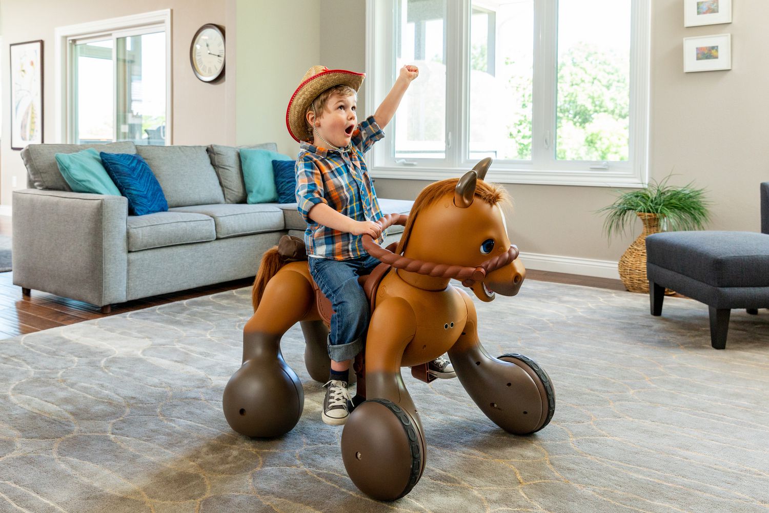 Kid Trax 12 Volt Rideamals Scout Pony Interactive Ride On. Walmart