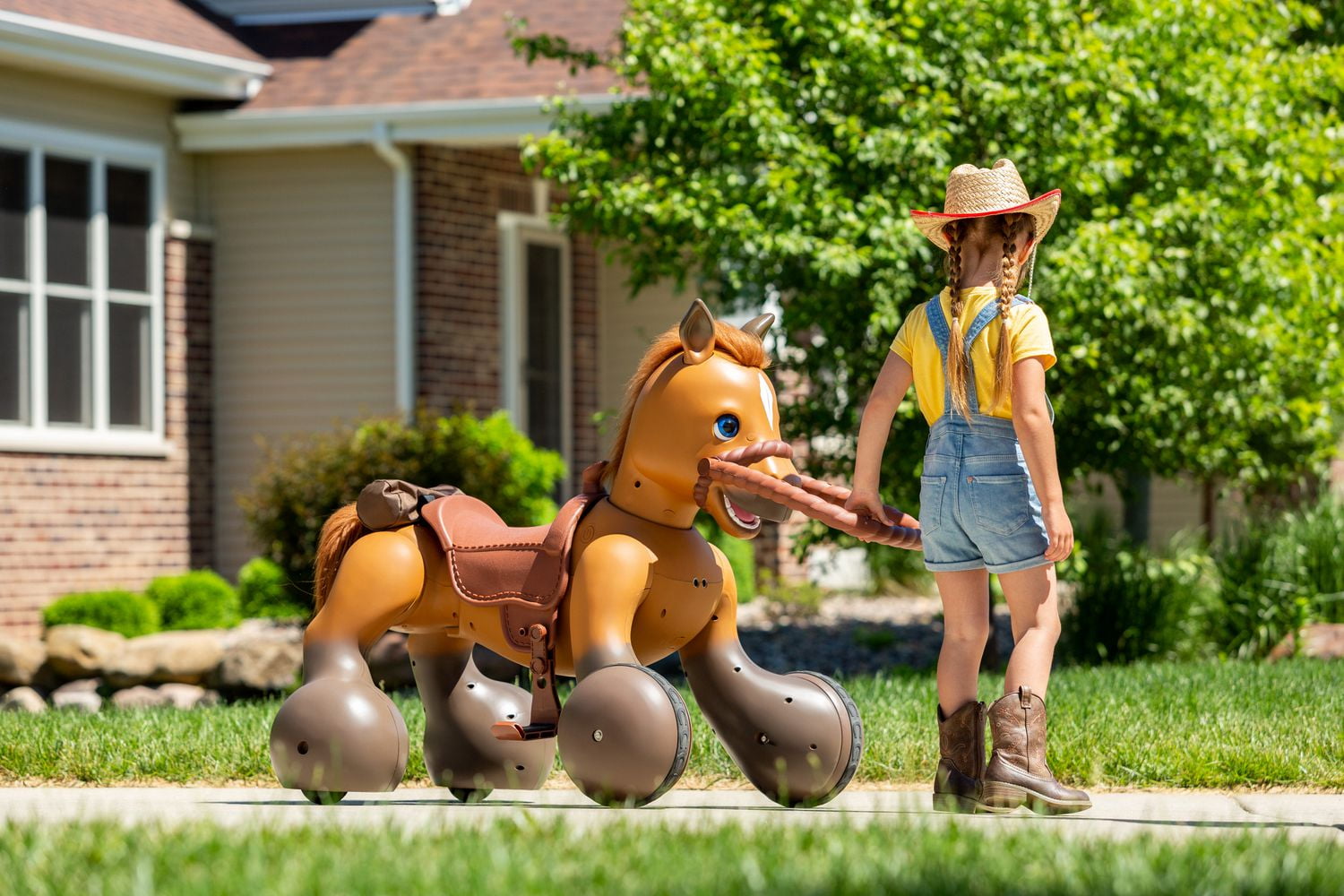 Kid Trax 12 Volt Rideamals Scout Pony Interactive Ride On. Walmart