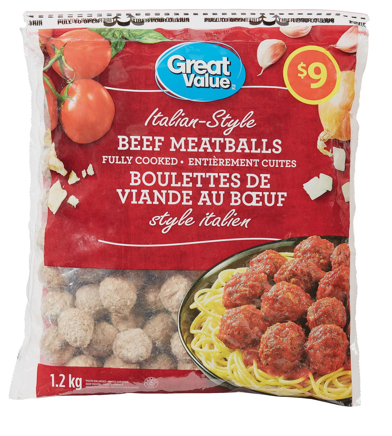 Great Value Italian Style Beef Meatballs Walmart Canada