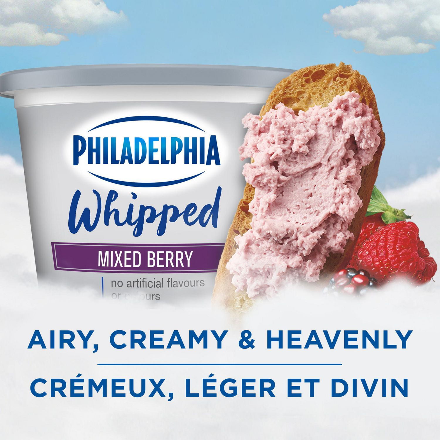 Philadelphia Mixed Berry Whipped Cream Cheese Product, 227g