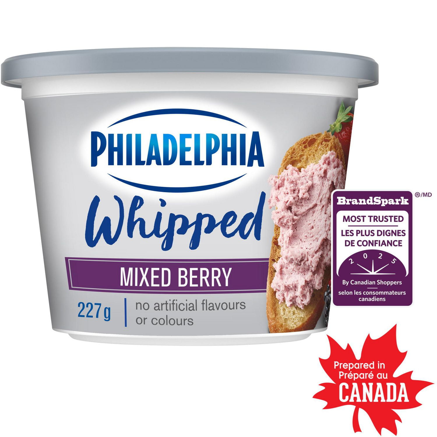 Philadelphia Mixed Berry Whipped Cream Cheese Product, 227g