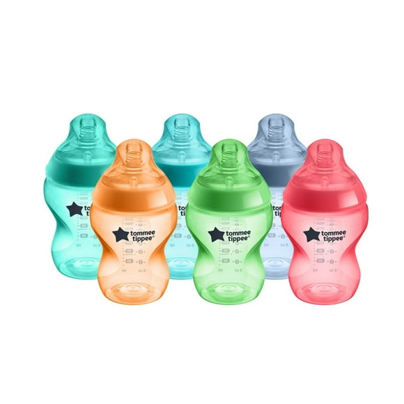 Tommee Tippee Closer to Nature 9oz Fiesta Biberon 6PK