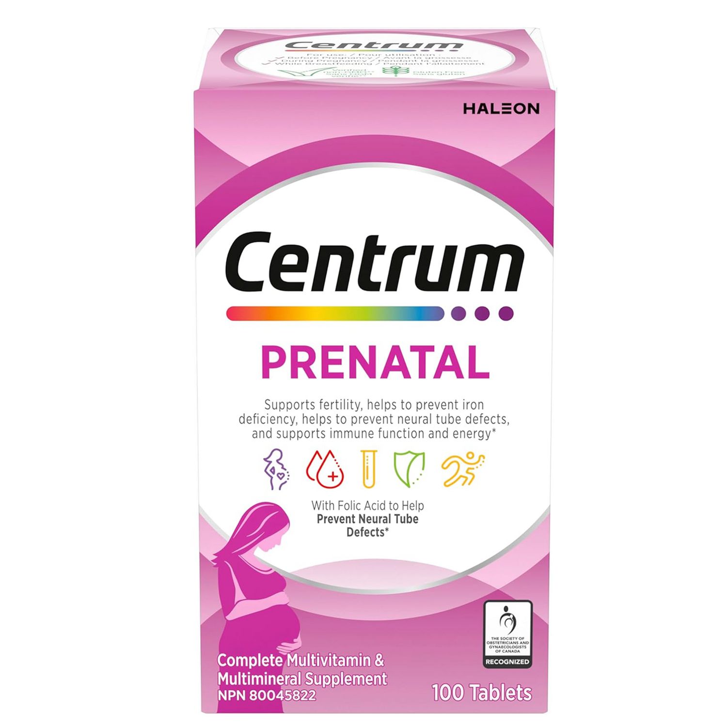 Centrum Prenatal Multivitamin Supplement Tablets, 100 Count