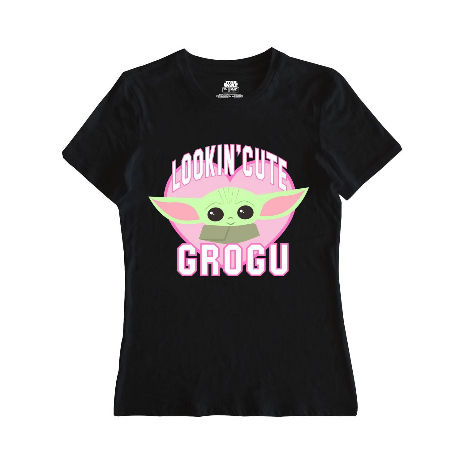 T-shirt à manches courtes mignon Star Wars The Mandalorian Lookin pour femme Tailles: TP-TG