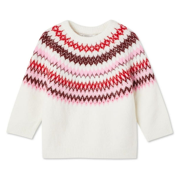 George Baby Girls' Fair Isle Sweater - Walmart.ca