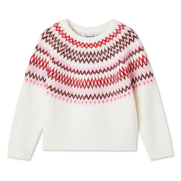 George Toddler Girls' Fair Isle Sweater - Walmart.ca