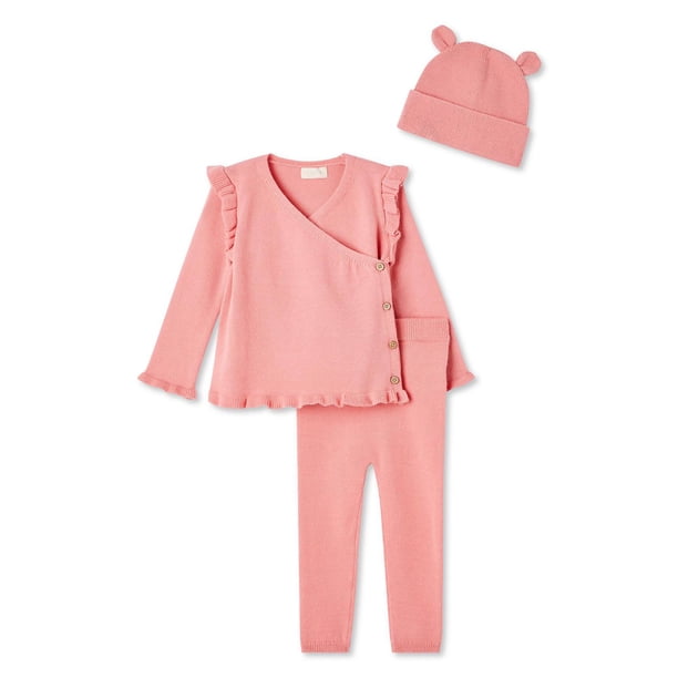 BTween Kids Girl's 3 Pack Ultra Soft Jogger Pants Set with Stretch