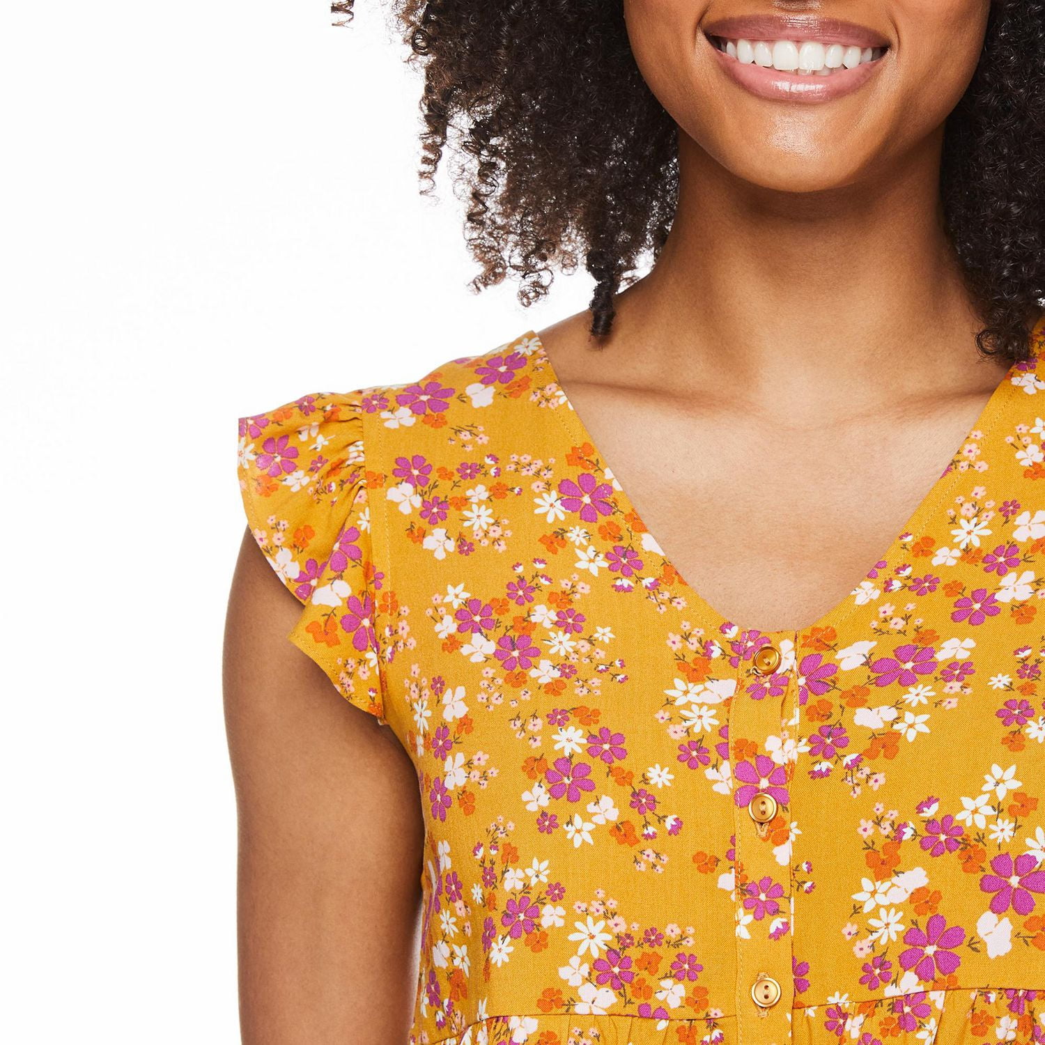 Wild Skye Women's Ruffle Sleeve Top