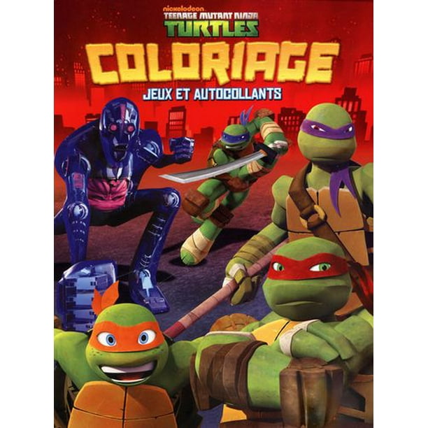 Ninja Turtles coloriage, jeux et autocollants