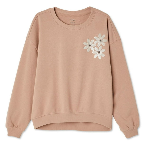 Pull en coton beige George Girls sweat-shirt taille 9-10 ans