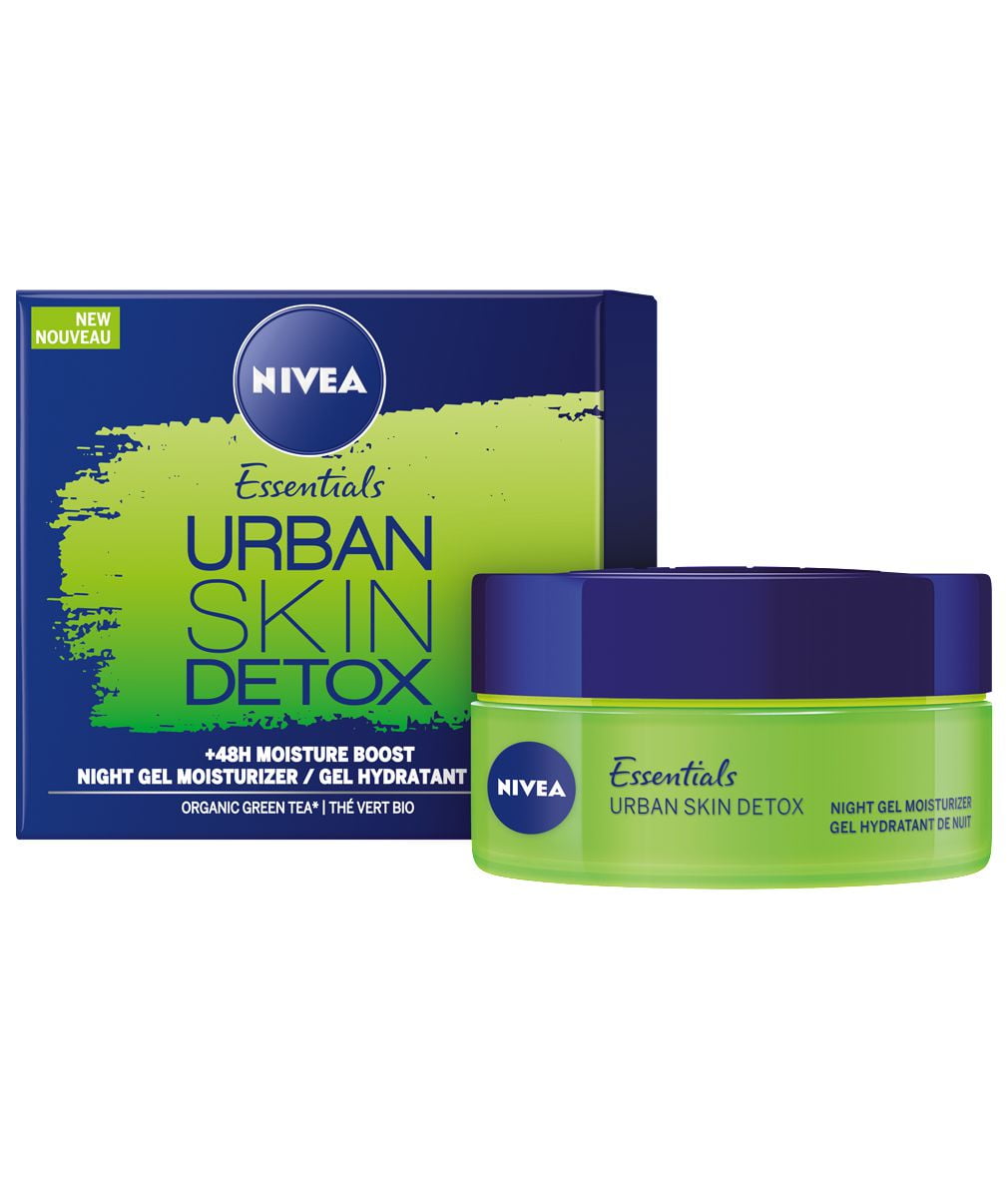 nivea urban skin detox night gel moisturizer