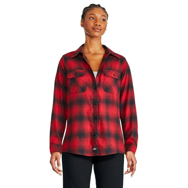 Women's Long Sleeve Plaid Shirt  Dickies Canada - Dickies Canada