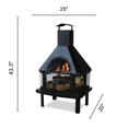 thumbnail image 2 of Foyer en bois noir Endless Summer avec cheminée, 2 of 8