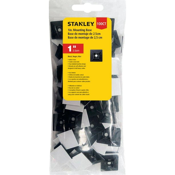 Stanley 50ct Cable Tie Mounting Base, Stanley - Walmart.ca