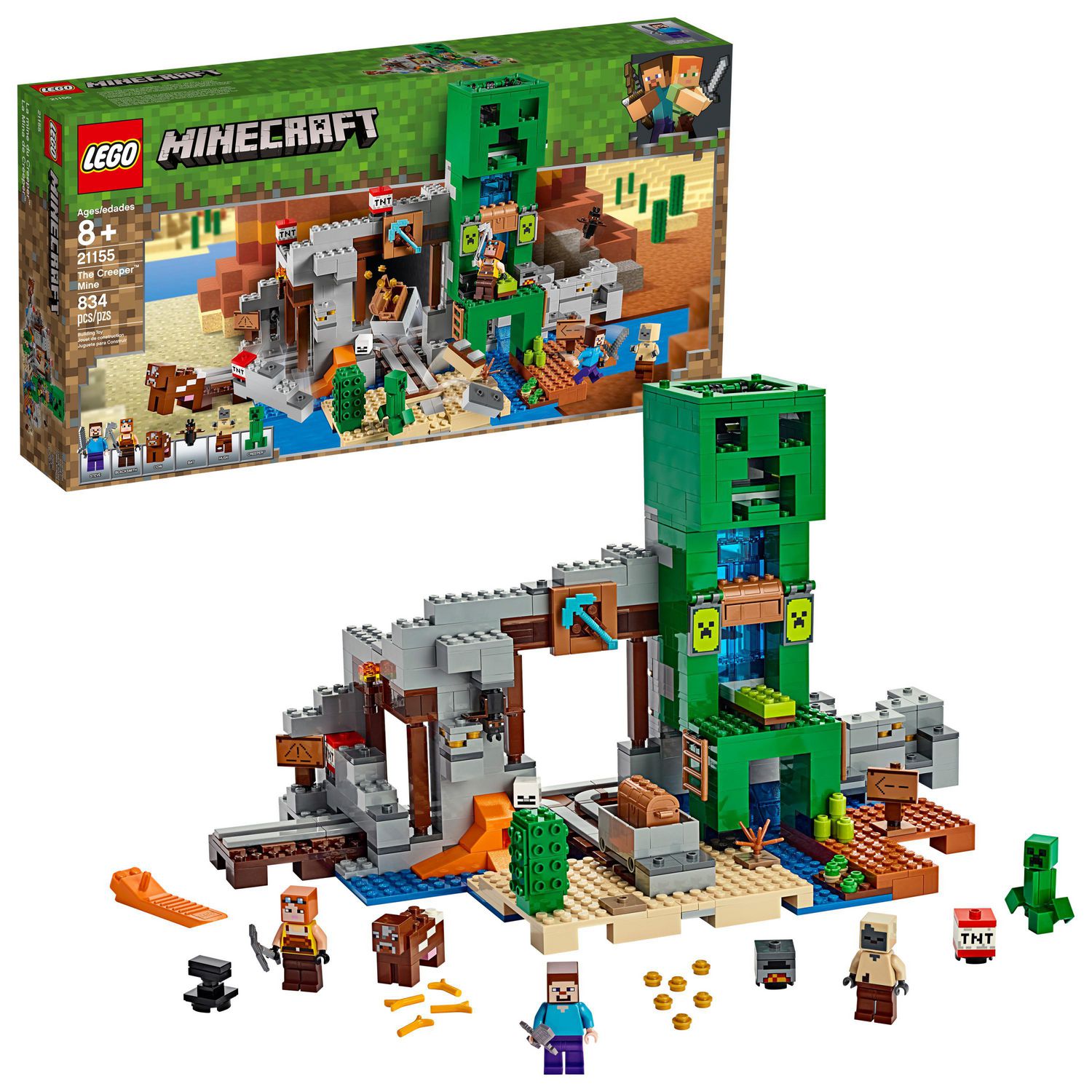 LEGO Minecraft The Creeper Mine 21155 Toy Building Kit (834 Piece