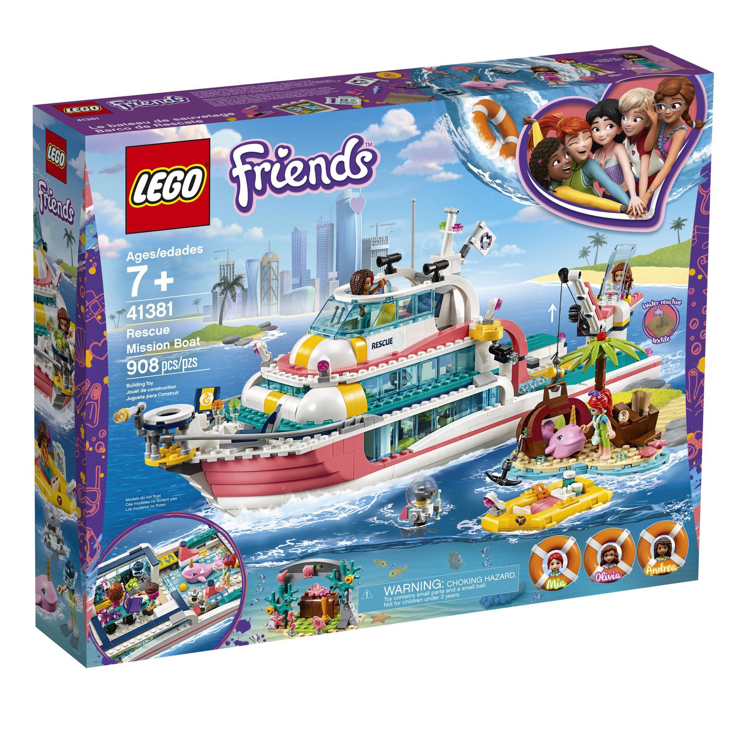 LEGO Friends Rescue Mission Boat 41381 Toy Building Kit - Walmart.ca