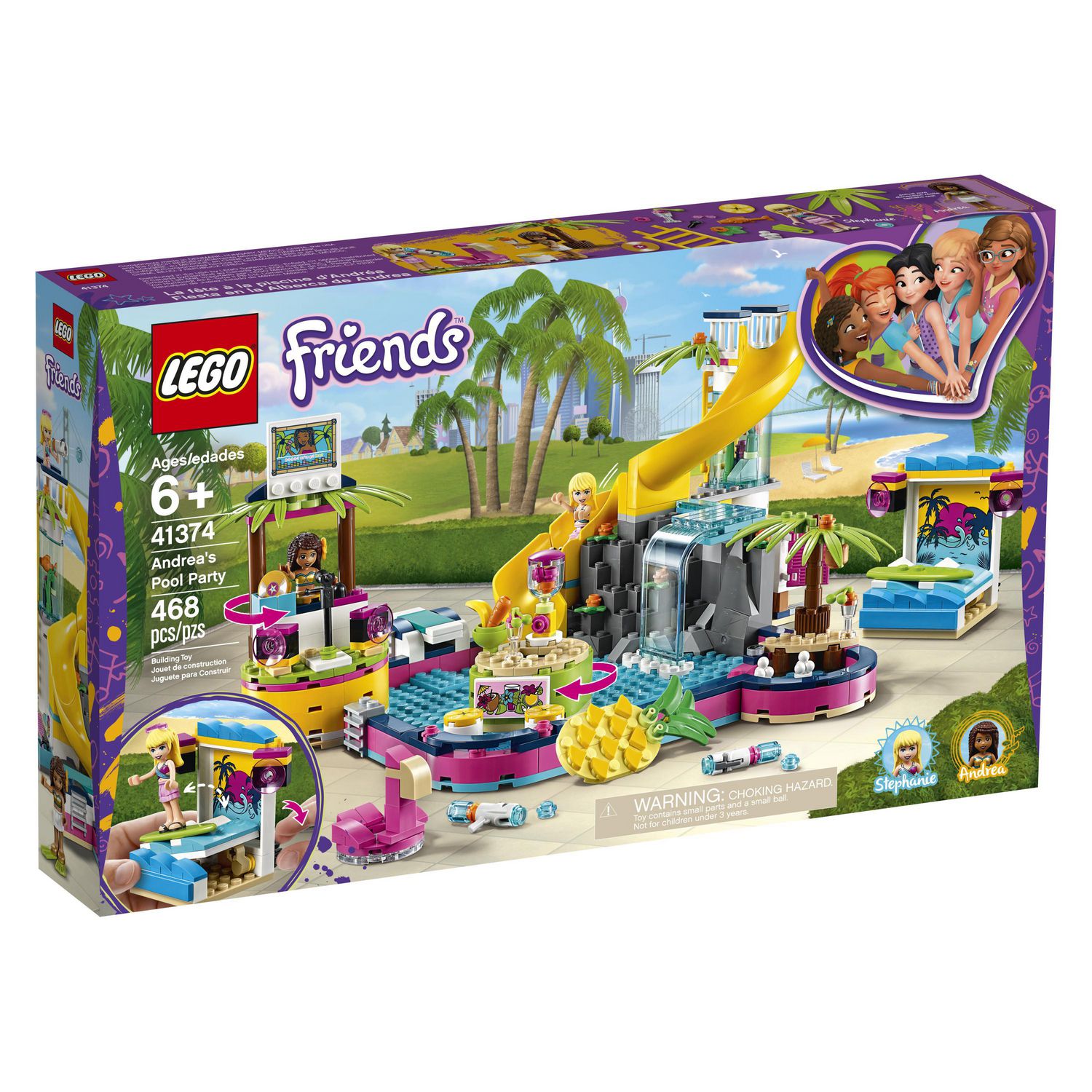 LEGO Friends Andrea’s Pool Party 41374 Toy Building Kit