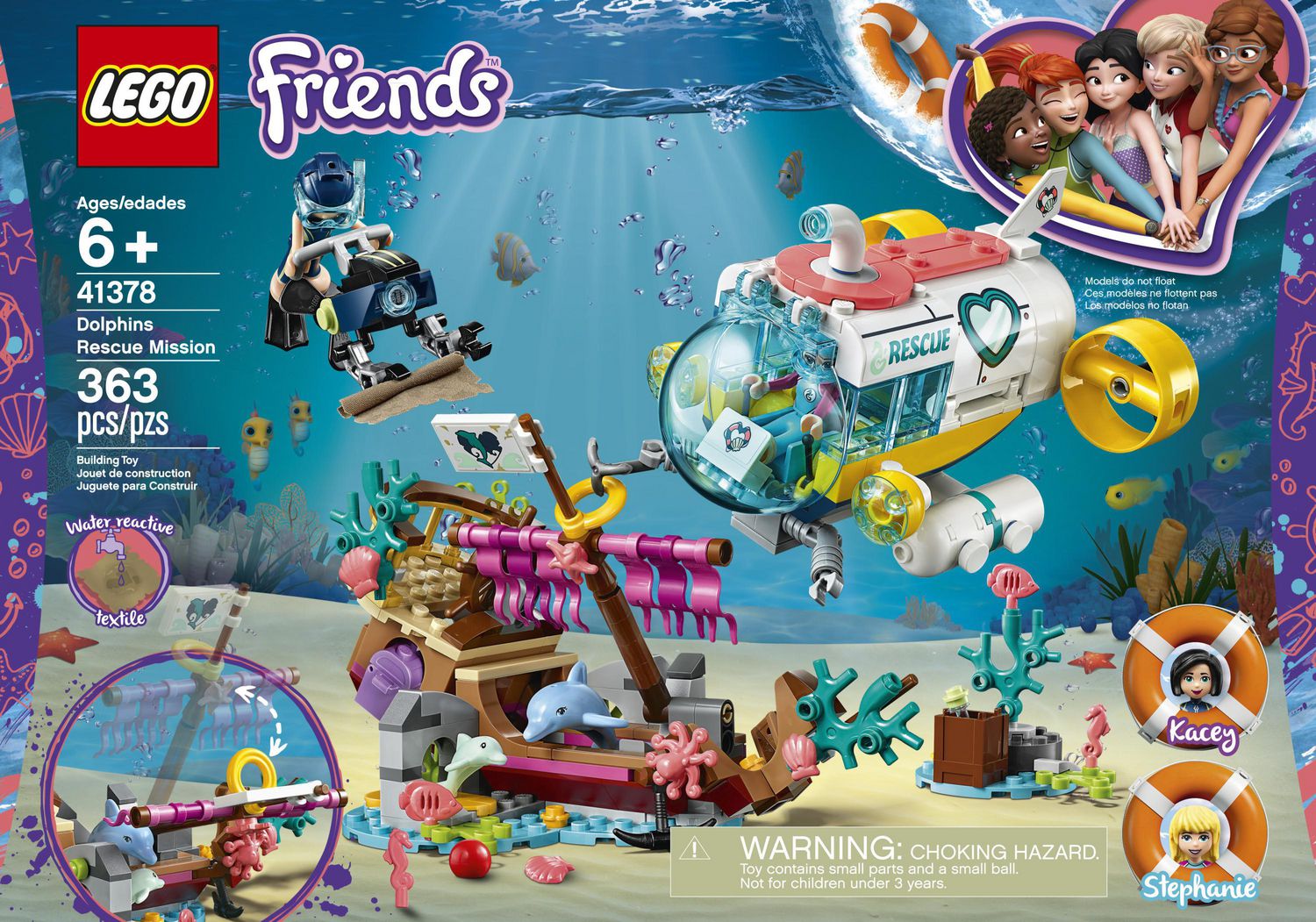 LEGO Friends Dolphins Rescue Mission 41378 Toy Building Set