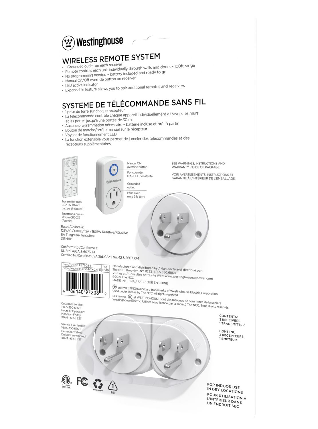 Westinghouse Indoor Wireless Remote System Westinghouse Walmart.ca