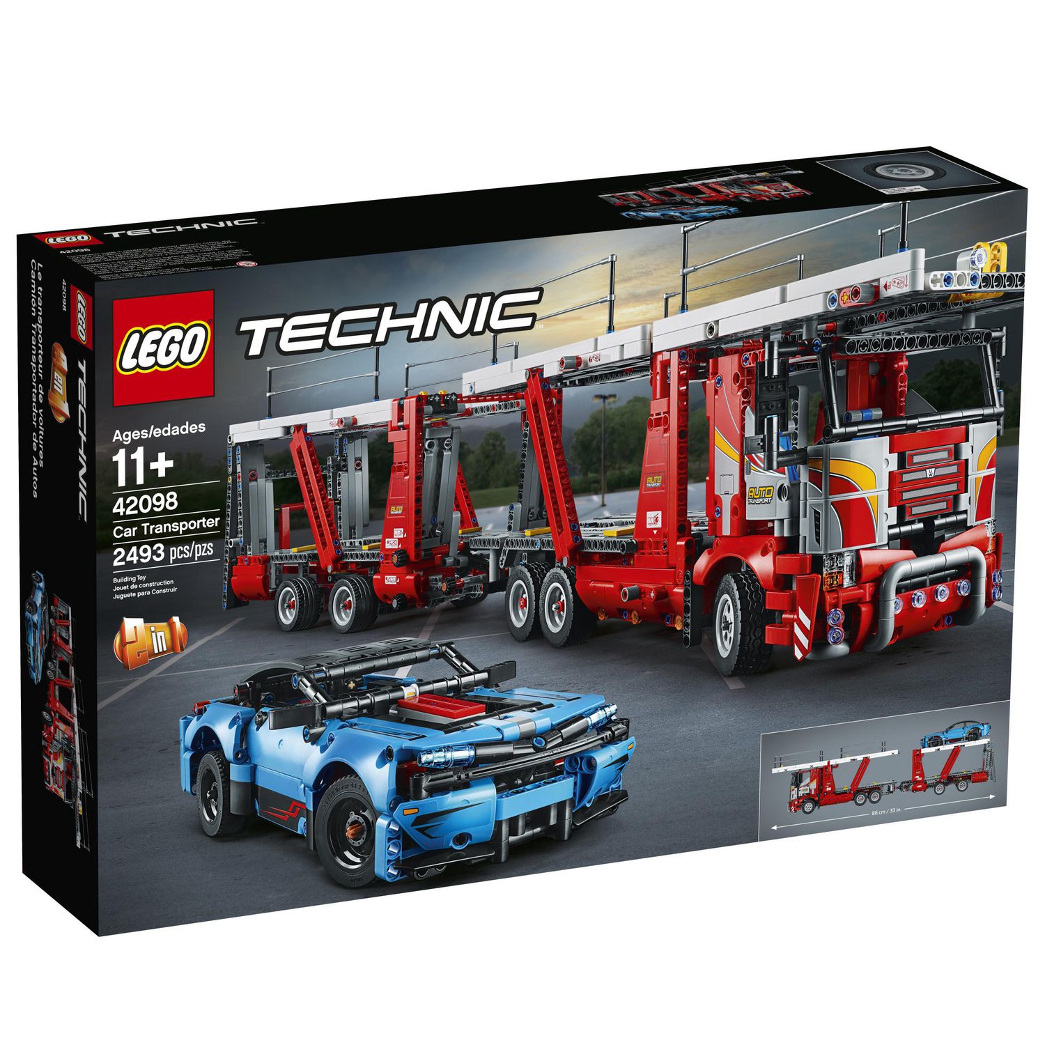 LEGO Technic Car Transporter 42098 Toy Building Kit (2,493