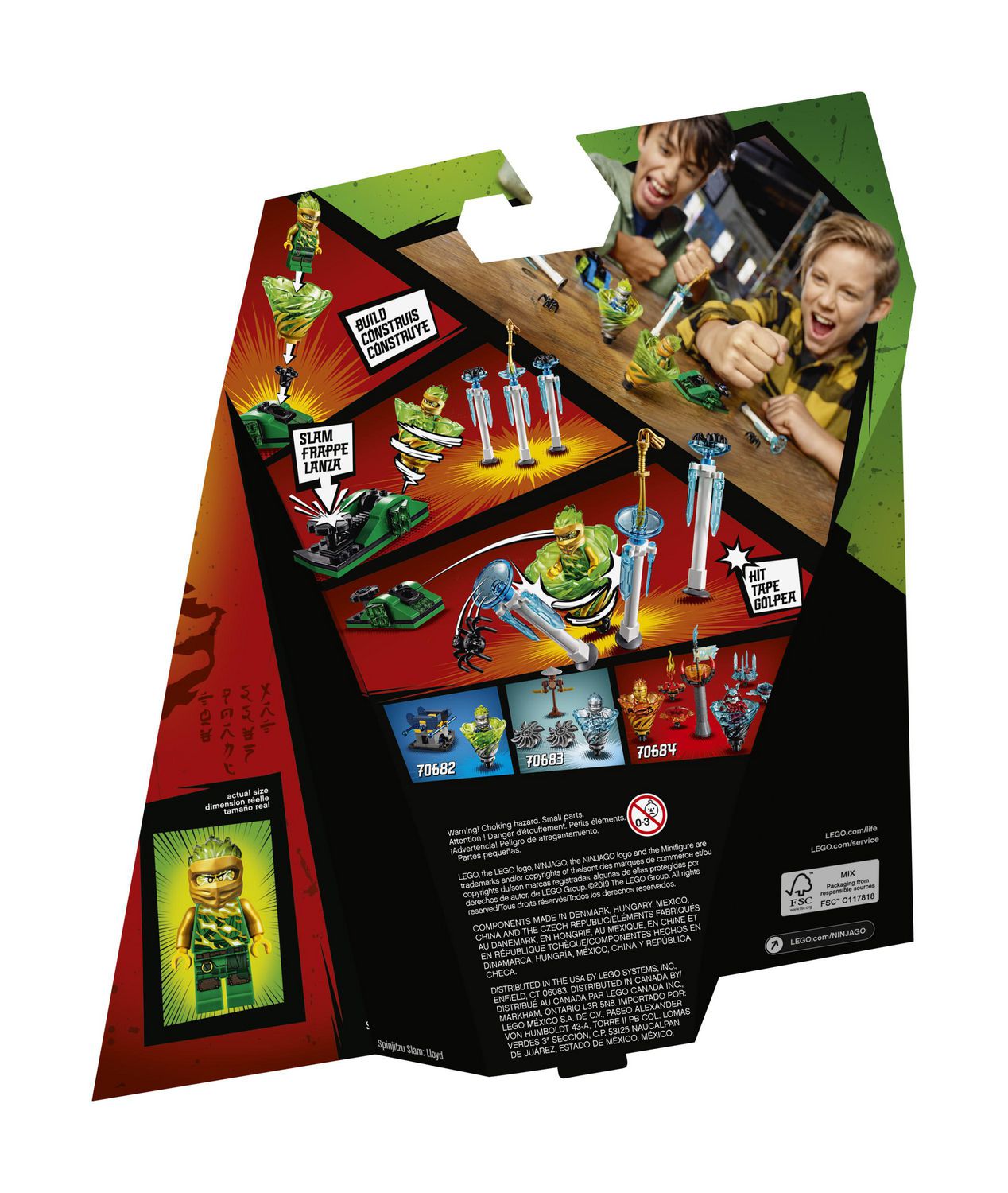 LEGO NINJAGO Spinjitzu Slam - Lloyd 70681 Ninja Toy Building Kit 