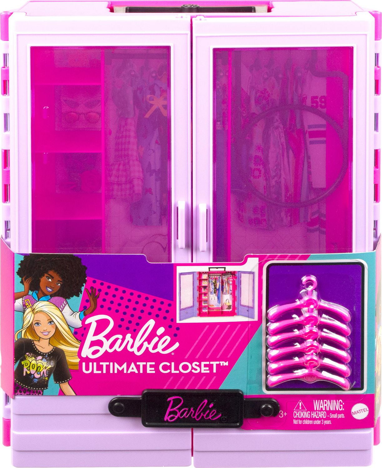 Barbie closet with discount hangers