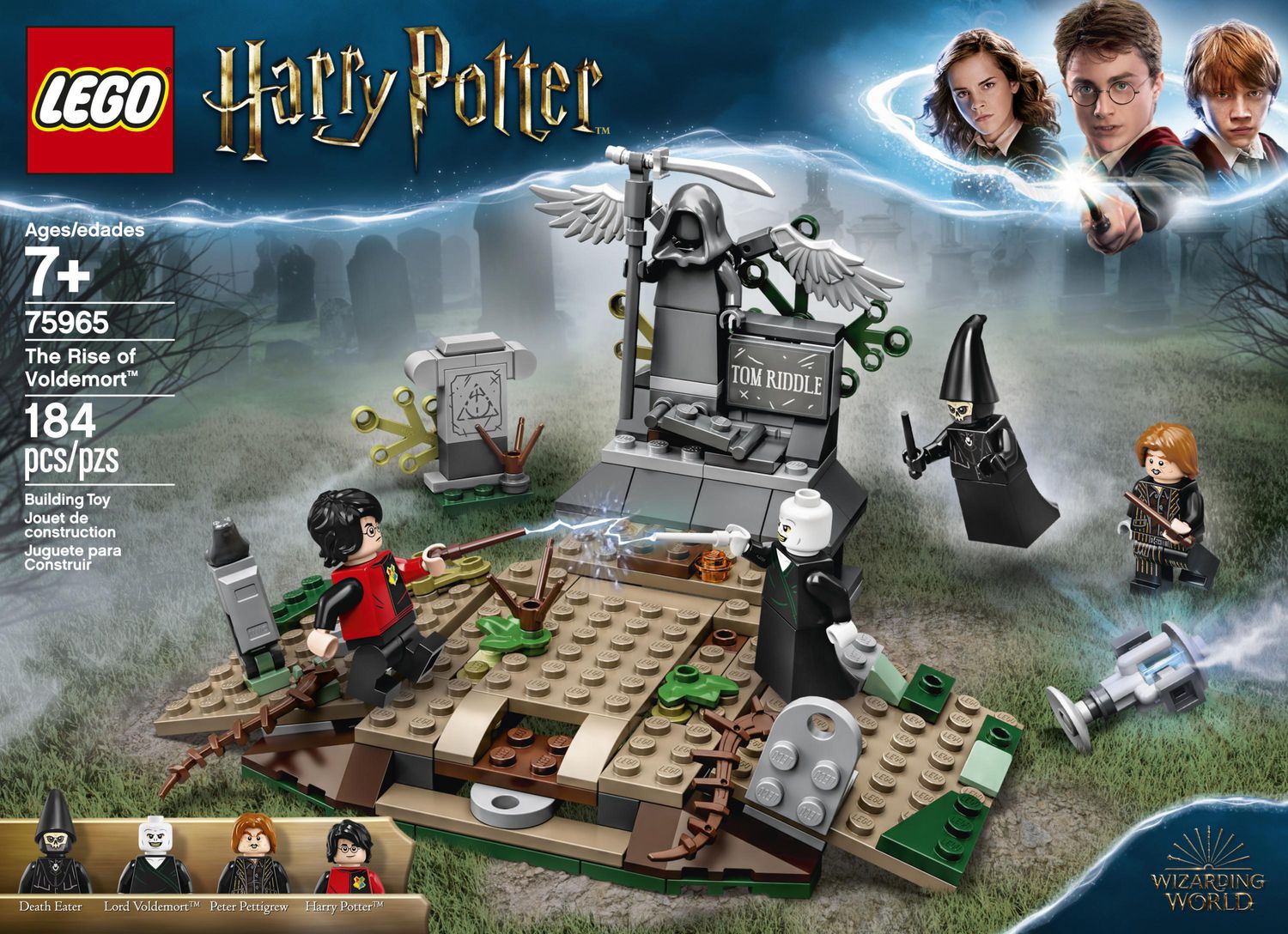 New 2019 LEGO Harry Potter and The Goblet of Fire The Rise of Voldemort 75965 Building Kit 184 Pieces 